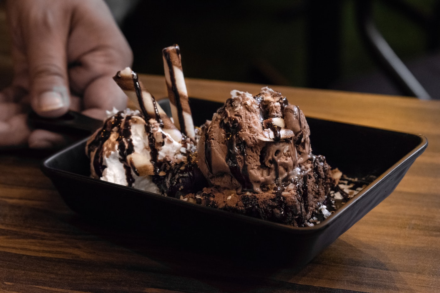 Gelato al cioccolato fondente